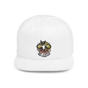 Stylish Flat Bill Snapback Cap "No Cuffs No Chains" Advocate, Freedom, Fair System, Support Non-Profit